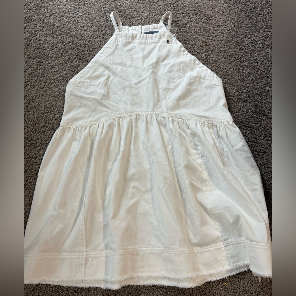 White Halter Dress